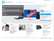 Tablet Screenshot of dellfinancialservices.com